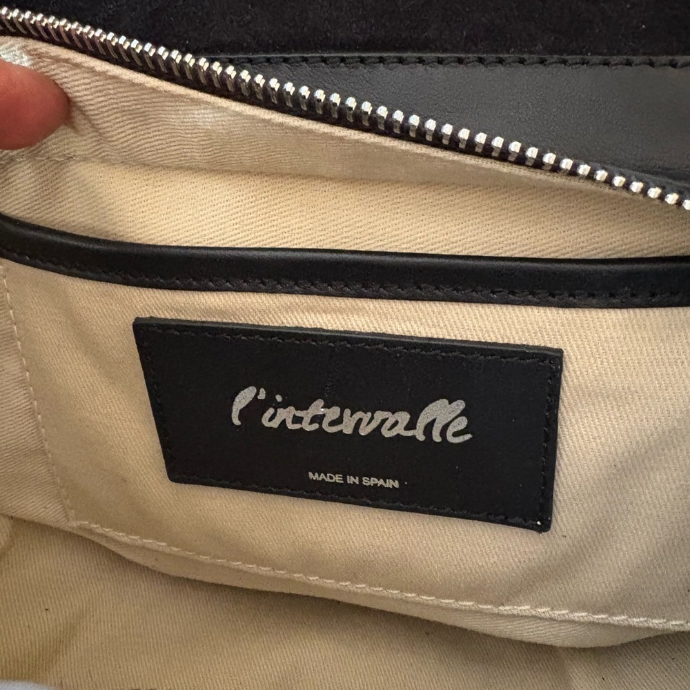 L'INTERVALLE Dark Brown Crescent Crossbody Bag - Picture 9 of 10